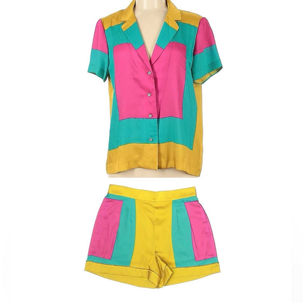 J Crew NWT Shorts and Top Matching Set Retro